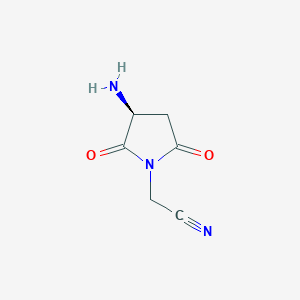 (S)-2-(3-Amino-2,5-dioxopyrrolidin-1-yl)acetonitrile