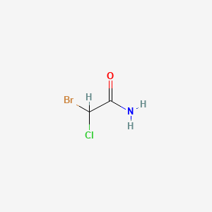 molecular formula C2H3BrClNO B1288838 2-Bromo-2-chloroacetamide CAS No. 62872-34-8