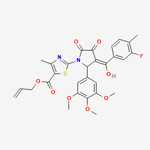 Allyl 2-(3-(3-fluoro-4-methylbenzoyl)-4-hydroxy-5-oxo-2-(3,4,5-trimethoxyphenyl)-2,5-dihydro-1H-pyrrol-1-yl)-4-methylthiazole-5-carboxylate