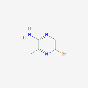 molecular formula C5H6BrN3 B1288843 2-Amino-5-bromo-3-methylpyrazine CAS No. 74290-67-8