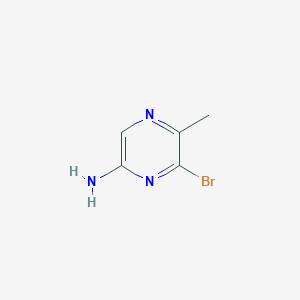 molecular formula C5H6BrN3 B1288844 6-Bromo-5-methylpyrazin-2-amine CAS No. 74290-68-9