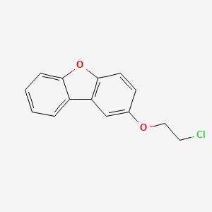 molecular formula C14H11ClO2 B12888444 2-(2-Chloroethoxy)dibenzo[b,d]furan CAS No. 88910-75-2