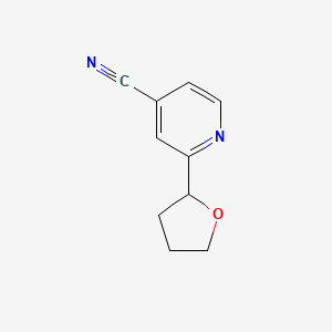 2-(Oxolan-2-yl)pyridine-4-carbonitrile