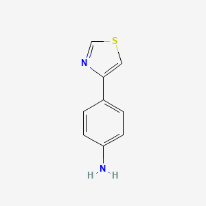 molecular formula C9H8N2S B1288845 4-(1,3-Thiazol-4-yl)aniline CAS No. 60759-10-6