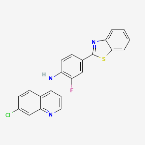 N-[4-(1,3-Benzothiazol-2-yl)-2-fluorophenyl]-7-chloroquinolin-4-amine