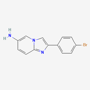molecular formula C13H10BrN3 B1288847 2-(4-Bromophenyl)imidazo[1,2-a]pyridin-6-amine CAS No. 885950-52-7