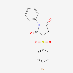 3-(4-Bromobenzene-1-sulfonyl)-1-phenylpyrrolidine-2,5-dione