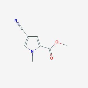 molecular formula C8H8N2O2 B1288856 Methyl 4-cyano-1-methyl-1H-pyrrole-2-carboxylate CAS No. 40740-43-0