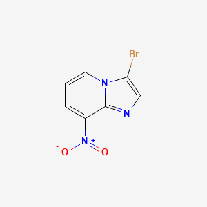 molecular formula C7H4BrN3O2 B1288857 3-溴-8-硝基咪唑并[1,2-A]吡啶 CAS No. 52310-43-7