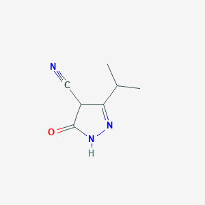 3-Isopropyl-5-oxo-4,5-dihydro-1H-pyrazole-4-carbonitrile