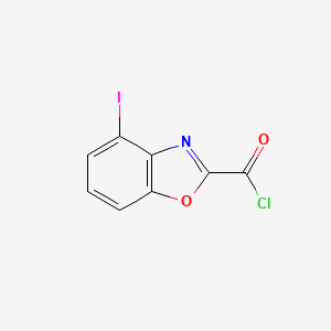 molecular formula C8H3ClINO2 B12888579 4-Iodobenzo[d]oxazole-2-carbonyl chloride 