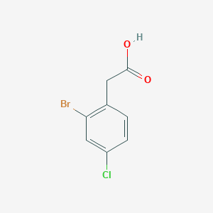 molecular formula C8H6BrClO2 B1288859 2-溴-4-氯苯乙酸 CAS No. 52864-56-9