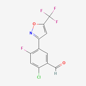 Benzaldehyde, 2-chloro-4-fluoro-5-[5-(trifluoromethyl)-3-isoxazolyl]-