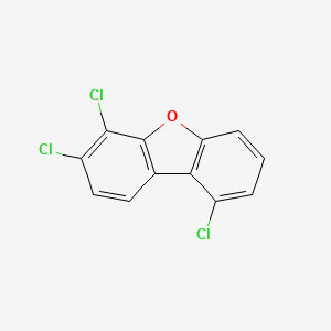 molecular formula C12H5Cl3O B12888615 1,6,7-Trichlorodibenzofuran CAS No. 83704-46-5