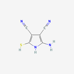 1H-Pyrrole-3,4-dicarbonitrile, 2-amino-5-mercapto-