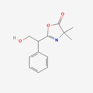 2-(2-Hydroxy-1-phenylethyl)-4,4-dimethyl-1,3-oxazol-5(4H)-one