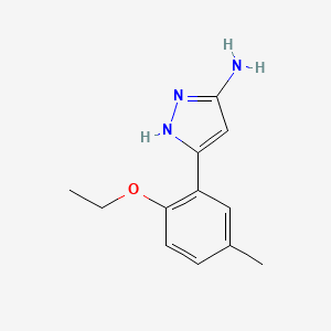 5-(2-ethoxy-5-methylphenyl)-1H-pyrazol-3-amine