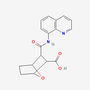 3-(Quinolin-8-ylcarbamoyl)-7-oxabicyclo[2.2.1]heptane-2-carboxylic acid