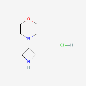 molecular formula C7H15ClN2O B1288871 4-(氮杂环丁-3-基)吗啉盐酸盐 CAS No. 223381-71-3