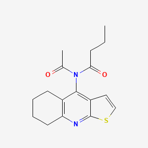 N-Acetyl-N-(5,6,7,8-tetrahydrothieno[2,3-b]quinolin-4-yl)butanamide