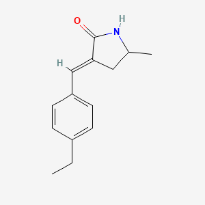 (E)-3-(4-Ethylbenzylidene)-5-methylpyrrolidin-2-one