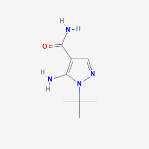 molecular formula C8H14N4O B1288877 5-氨基-1-叔丁基-1H-吡唑-4-甲酰胺 CAS No. 186190-79-4