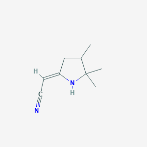 (2Z)-2-(4,5,5-trimethylpyrrolidin-2-ylidene)acetonitrile