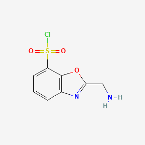 2-(Aminomethyl)benzo[d]oxazole-7-sulfonyl chloride