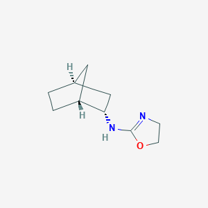 molecular formula C10H16N2O B12888802 N-((1R,2S,4S)-Bicyclo[2.2.1]heptan-2-yl)-4,5-dihydrooxazol-2-amine 