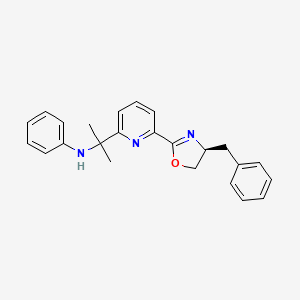 (S)-N-(2-(6-(4-Benzyl-4,5-dihydrooxazol-2-yl)pyridin-2-yl)propan-2-yl)aniline