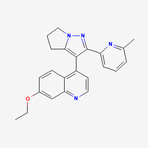 7-Ethoxy-4-(2-(6-methylpyridin-2-yl)-5,6-dihydro-4H-pyrrolo[1,2-b]pyrazol-3-yl)quinoline