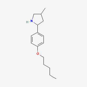 4-Methyl-2-(4-(pentyloxy)phenyl)pyrrolidine