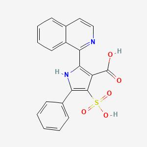 2-(Isoquinolin-1-yl)-5-phenyl-4-sulfo-1h-pyrrole-3-carboxylic acid