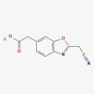 2-(Cyanomethyl)benzo[d]oxazole-6-acetic acid