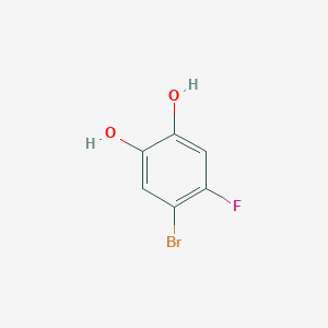 molecular formula C6H4BrFO2 B1288891 4-溴-5-氟苯-1,2-二醇 CAS No. 656804-73-8