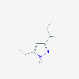 molecular formula C9H16N2 B12888913 5-(sec-Butyl)-3-ethyl-1H-pyrazole 