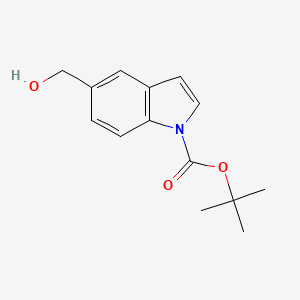 molecular formula C14H17NO3 B1288894 tert-butyl 5-(hydroxymethyl)-1H-indole-1-carboxylate CAS No. 279255-90-2