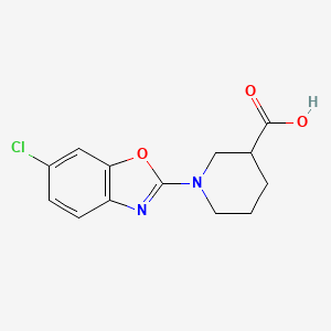 1-(6-Chlorobenzo[d]oxazol-2-yl)piperidine-3-carboxylic acid