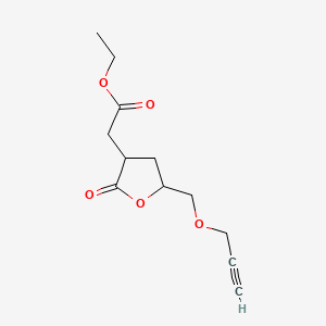 Ethyl 2-oxo-5-(2-propynyloxymethyl)tetrahydro-3-furanacetate