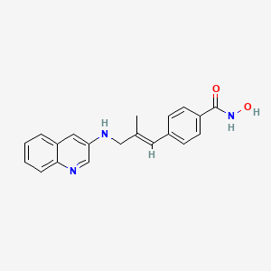 N-Hydroxy-4-(2-methyl-3-(quinolin-3-ylamino)prop-1-en-1-yl)benzamide