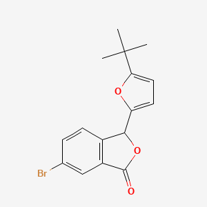 6-bromo-3-(5-(tert-butyl)furan-2-yl)isobenzofuran-1(3H)-one