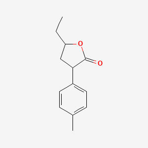 molecular formula C13H16O2 B12889025 5-Ethyl-3-(p-tolyl)dihydrofuran-2(3H)-one 