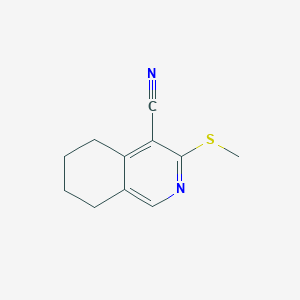 4-Isoquinolinecarbonitrile, 5,6,7,8-tetrahydro-3-(methylthio)-