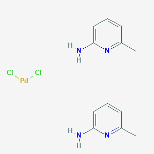 6-Methylpyridin-2-amine,palladium(2+),dichloride