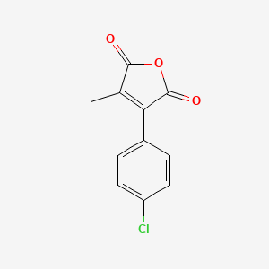 molecular formula C11H7ClO3 B12889085 3-(4-Chlorophenyl)-4-methylfuran-2,5-dione CAS No. 72041-50-0