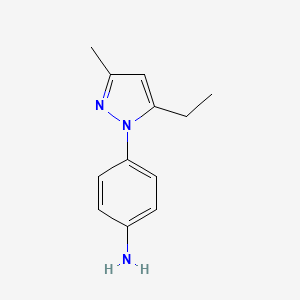 4-(5-Ethyl-3-methyl-1H-pyrazol-1-yl)aniline