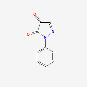 molecular formula C9H6N2O2 B12889114 1-Phenyl-1H-pyrazole-4,5-dione CAS No. 62349-56-8