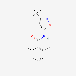 molecular formula C17H22N2O2 B12889119 N-(3-tert-Butyl-1,2-oxazol-5-yl)-2,4,6-trimethylbenzamide CAS No. 82558-98-3