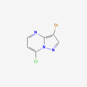 molecular formula C6H3BrClN3 B1288912 3-溴-7-氯吡唑并[1,5-a]嘧啶 CAS No. 877173-84-7