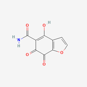 4-Hydroxy-6,7-dioxo-6,7-dihydro-1-benzofuran-5-carboxamide